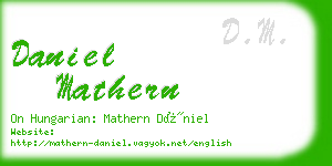 daniel mathern business card